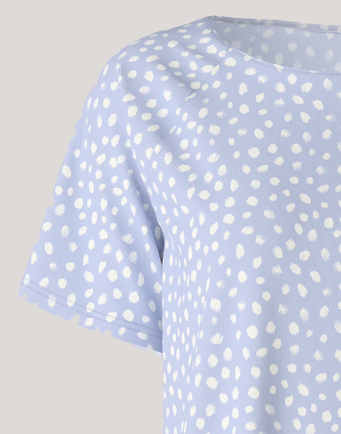 calida nattkjole mønster lyseblå1 calida favourites sleep nattkjole blå mønster