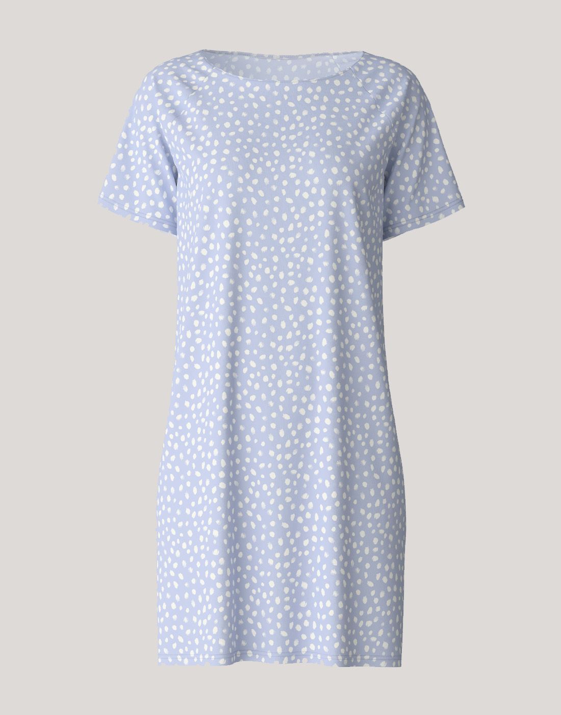 calida nattkjole mønster lyseblå2 calida favourites sleep nattkjole blå mønster