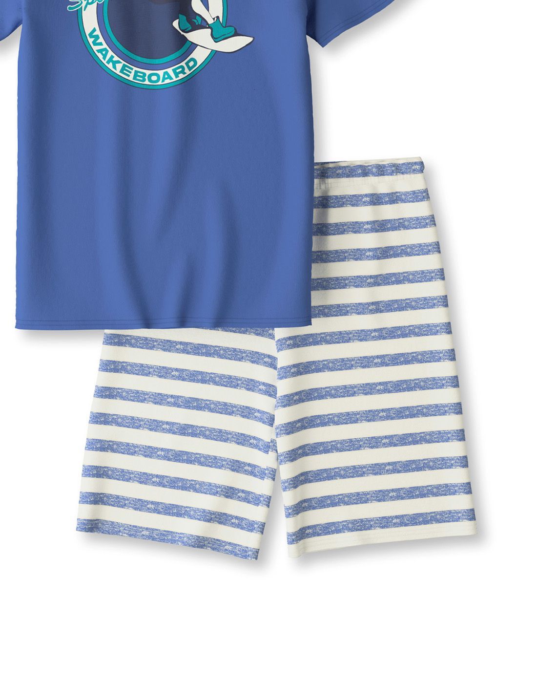 calida pysj blå t skjorte shorts1 calida pysj gutt blå stripete