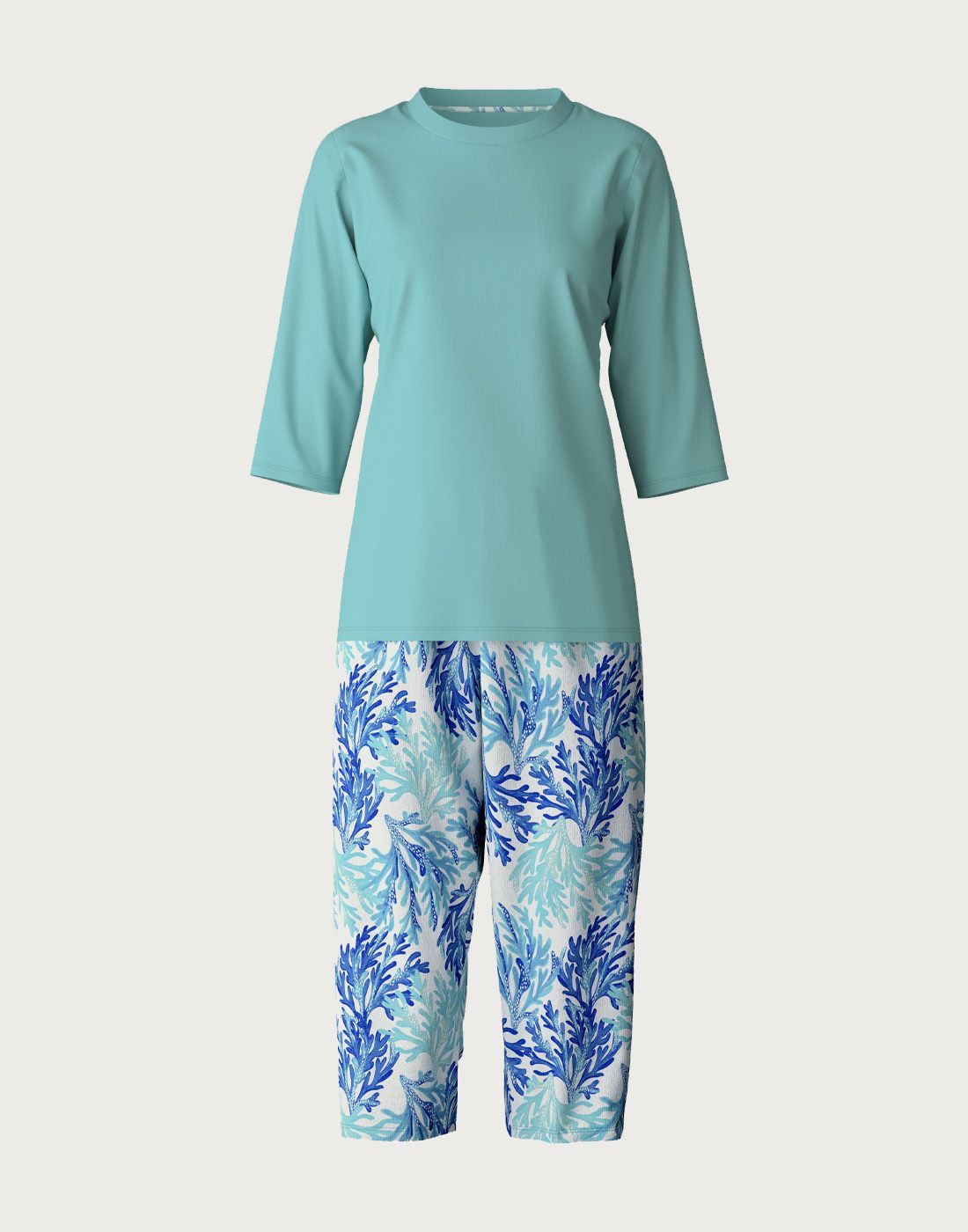 calida coastal dreams ice green pysjamas