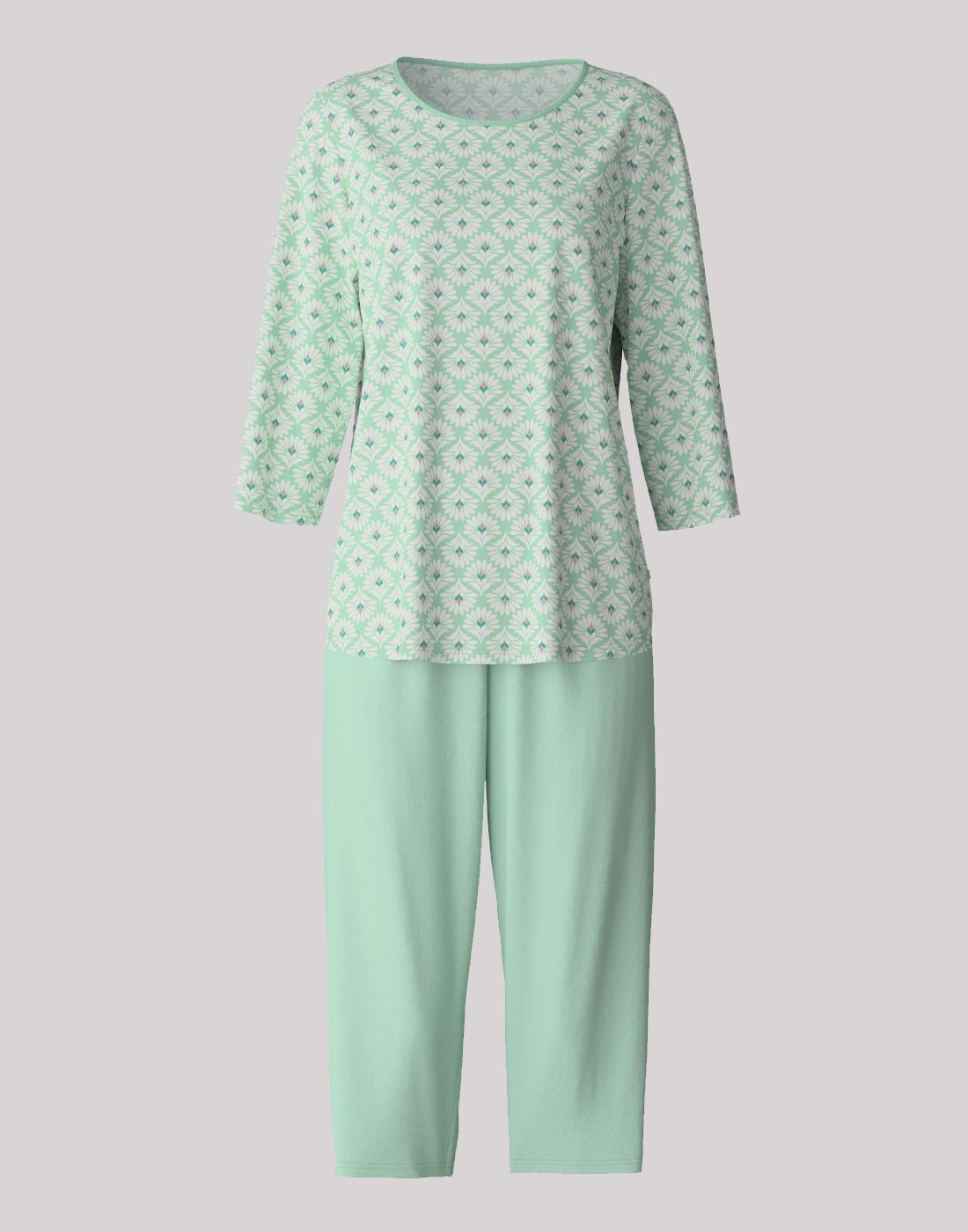 calida pysjamas 46-35354-603 grønn mønster2 calida pysjamas piratbukse grønn mønster