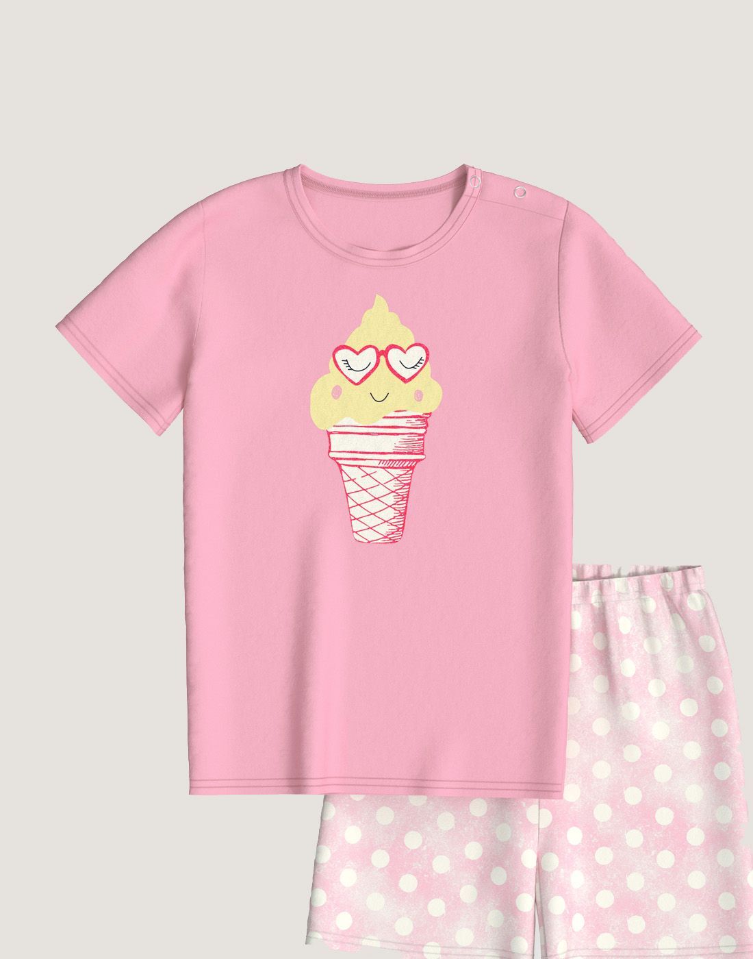 calida toddler kort pysjamas rosa1 calida barn pysj rosa bomull