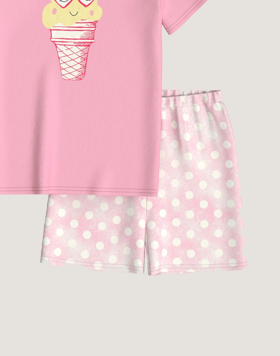 calida toddler kort pysjamas rosa2 calida barn pysj rosa bomull