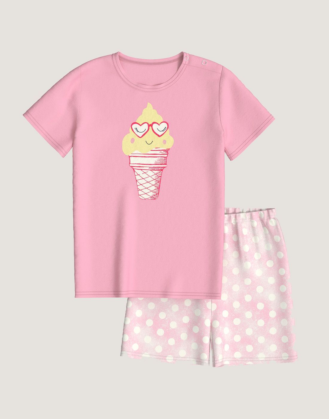 calida toddler kort pysjamas rosa4 calida barn pysj rosa bomull