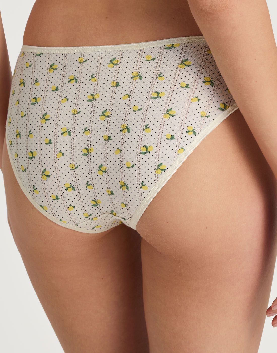 calida toujours print truse med blonder charm cream