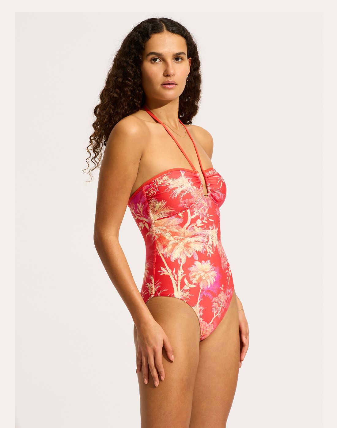 seafolly marbella badedrakt flame rød