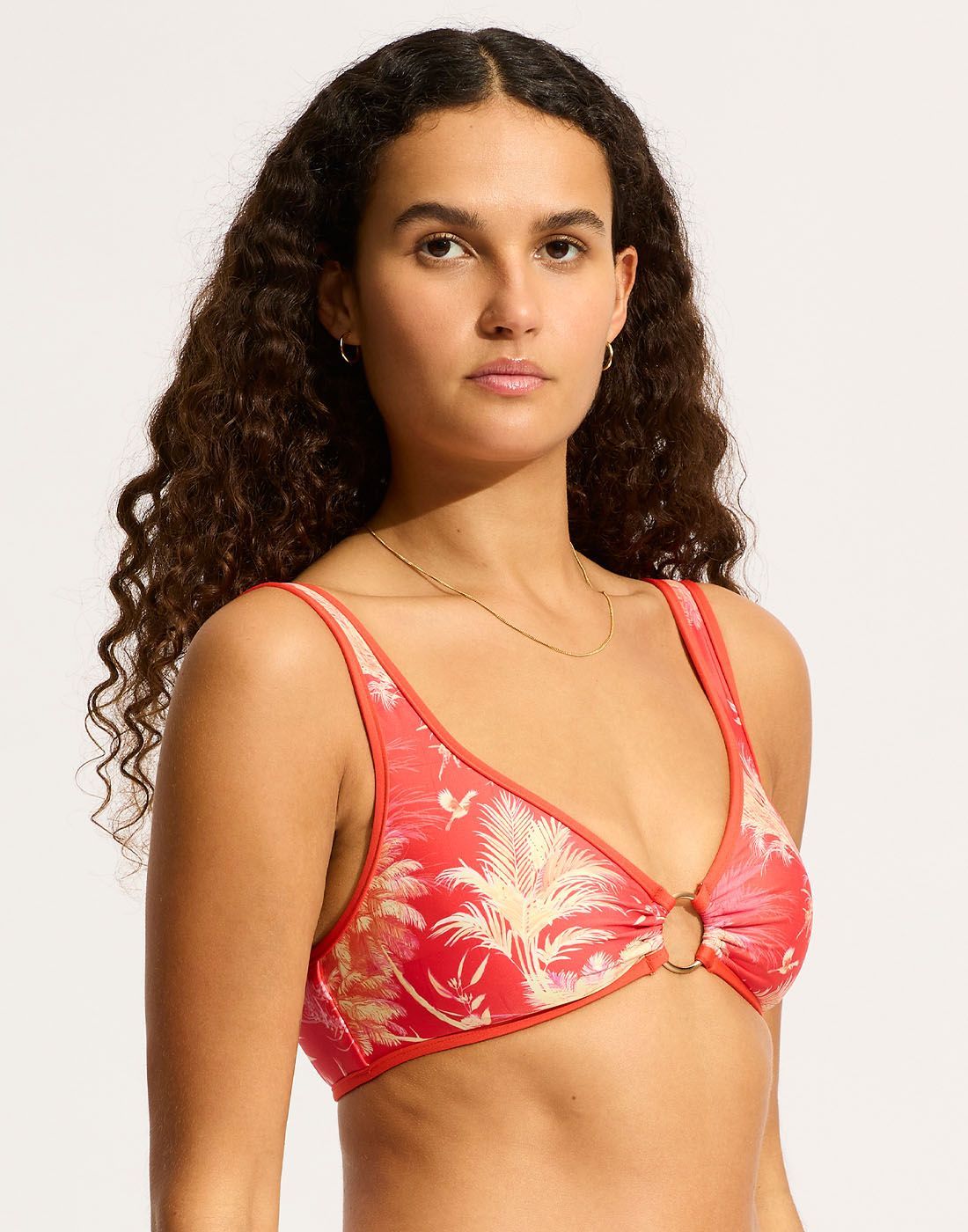 seafolly marbella bikinitopp flame rød