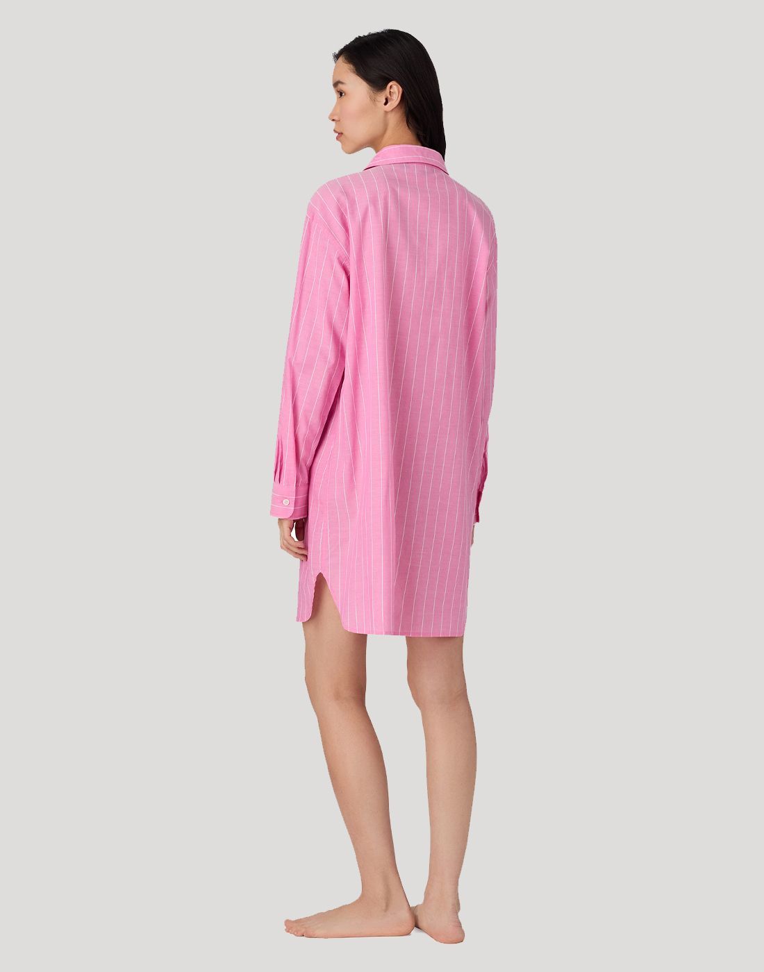 Nattkjole i pink stripe fra ralph lauren