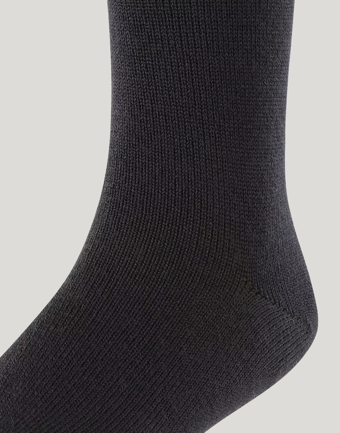 falke comfort wool knestrømpe ull svart