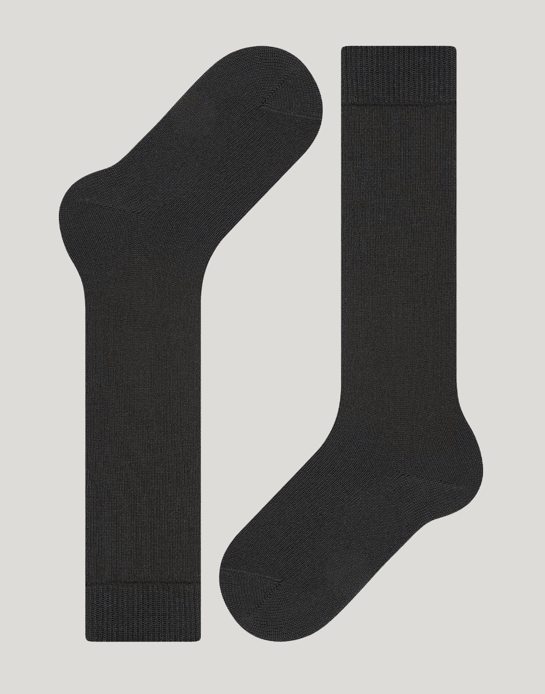 falke comfort wool knestrømpe ull svart