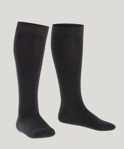 falke comfort wool knestrømpe ull svart