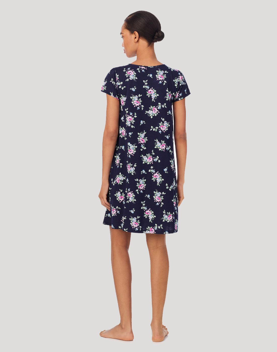 ralph lauren navy print nattkjole mønster