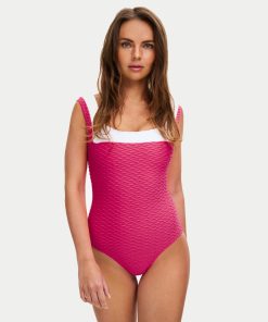 paula swordfish badedrakt peony rosa