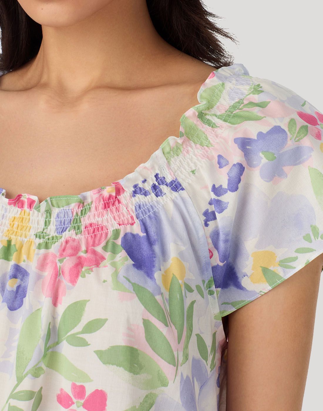 ralph lauren nattkjole multi blomstermønster