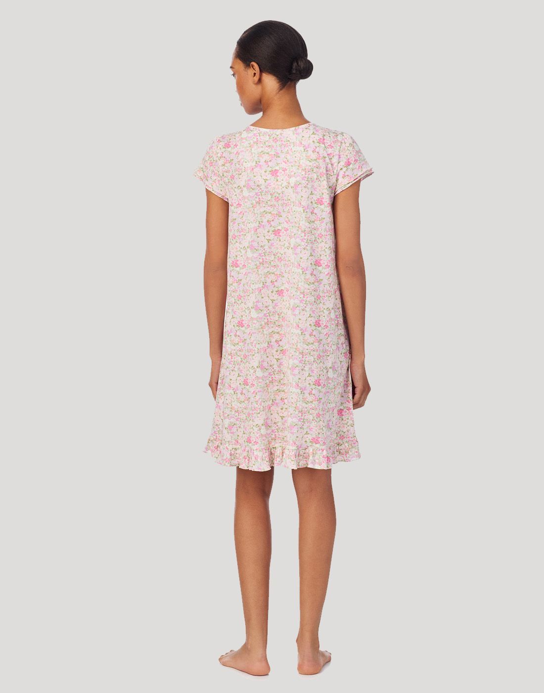 ralph lauren nattkjole med rosa blomster mønster