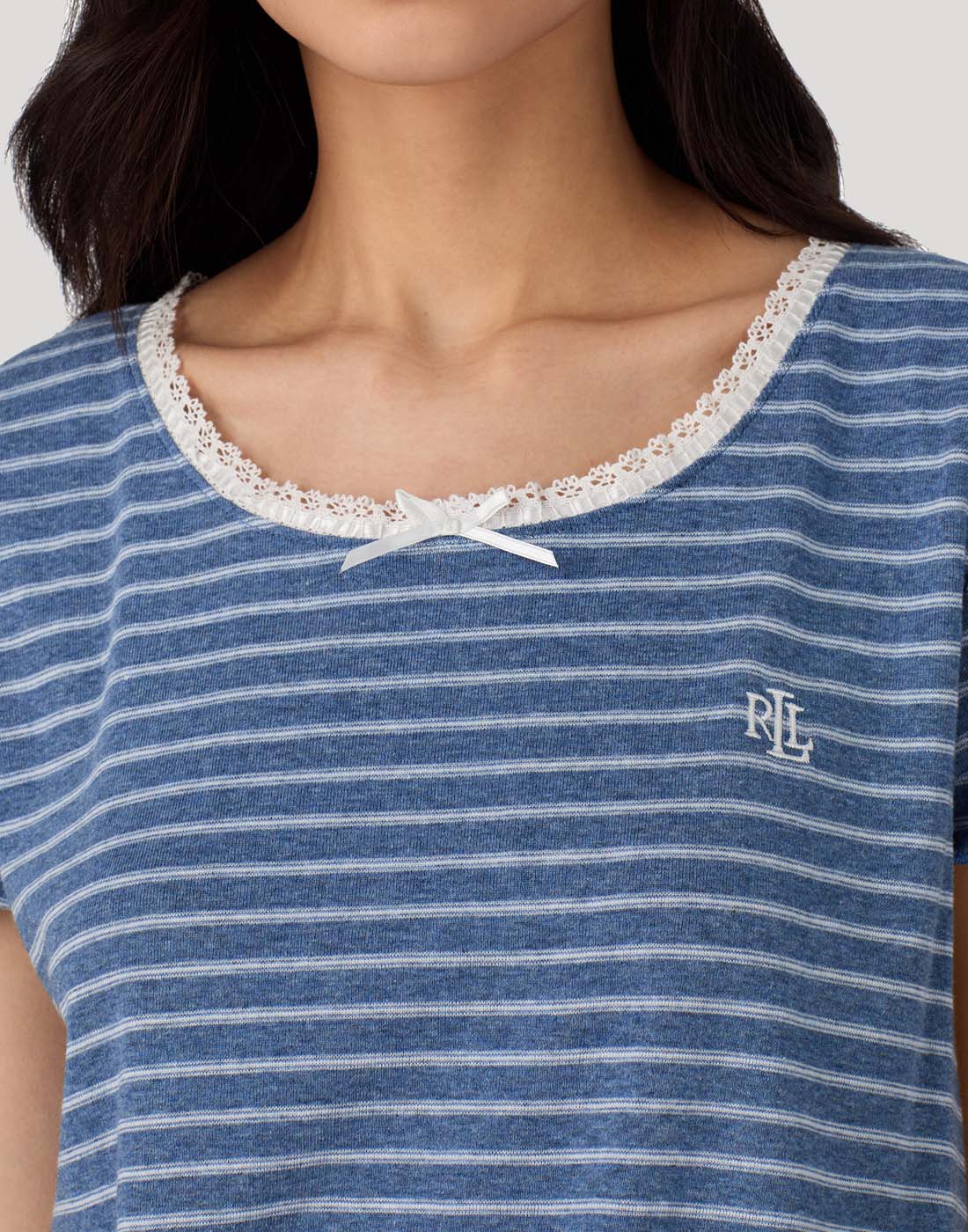 ralph lauren pysj shorts og t-skjorte dark blue