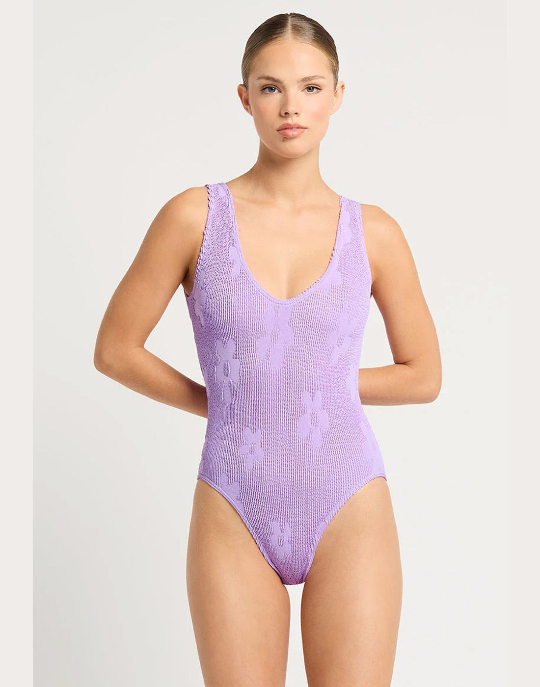 Bond eye Australia Mara Lavender floral front Bond-eye Australia Mara Lavender floral