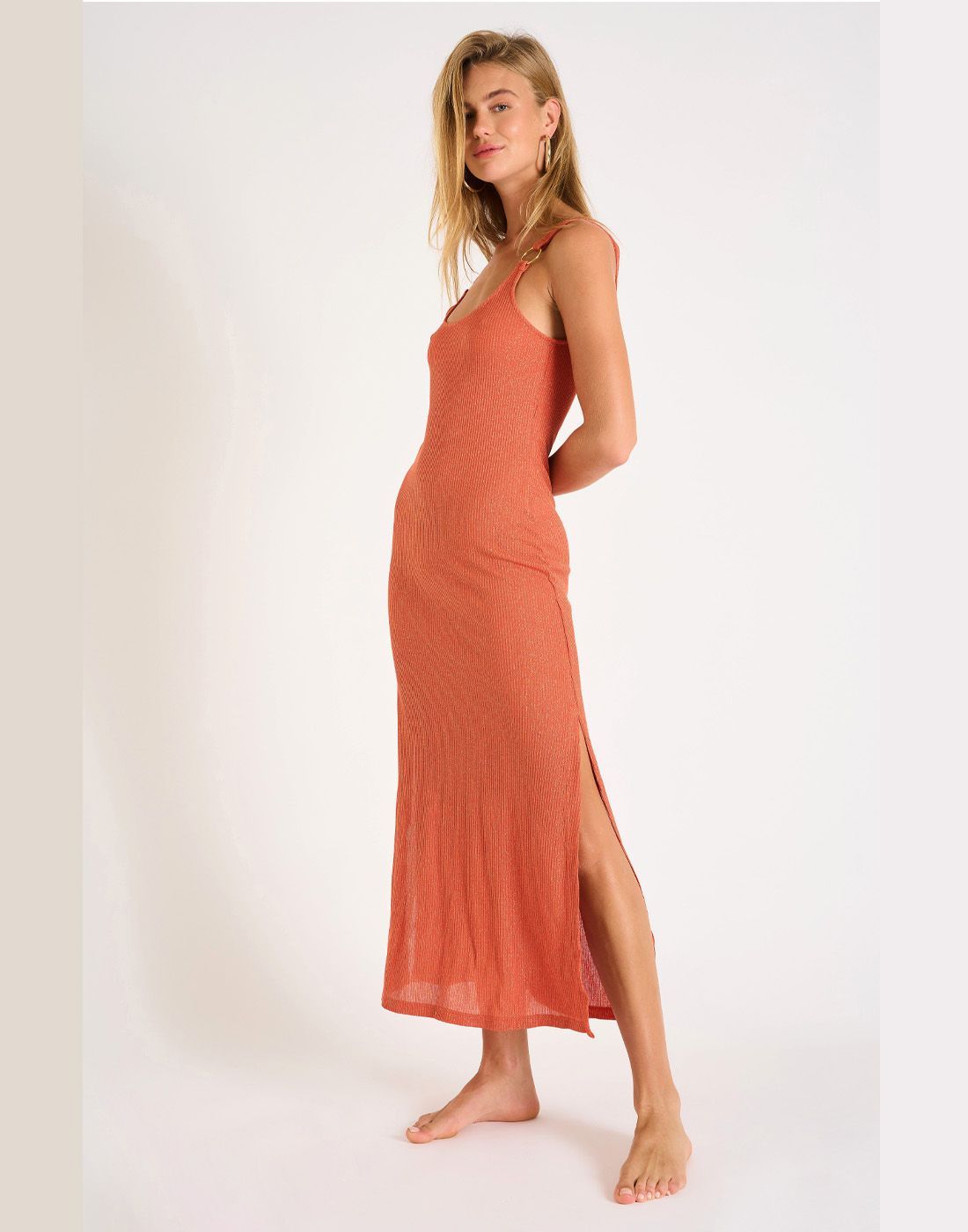 banana moon strandkjole amiva oransje kobber