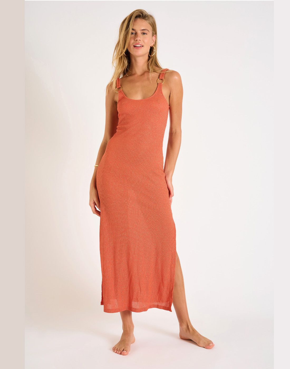 banana moon strandkjole amiva oransje kobber