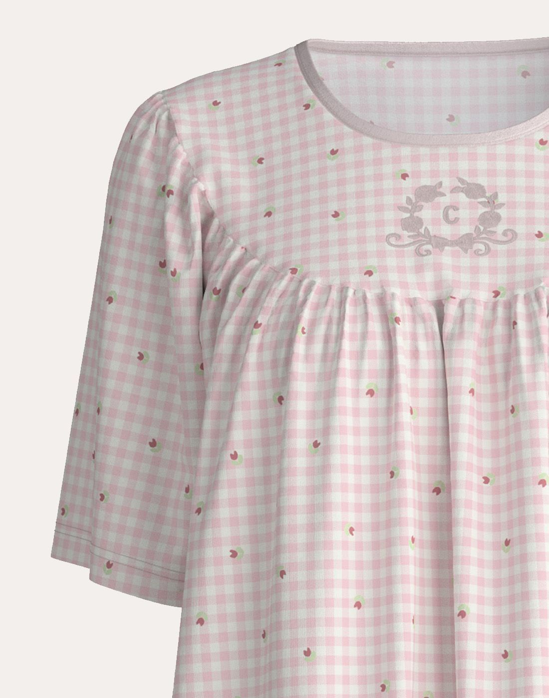 calida soft cotton nattkjole mauve rose