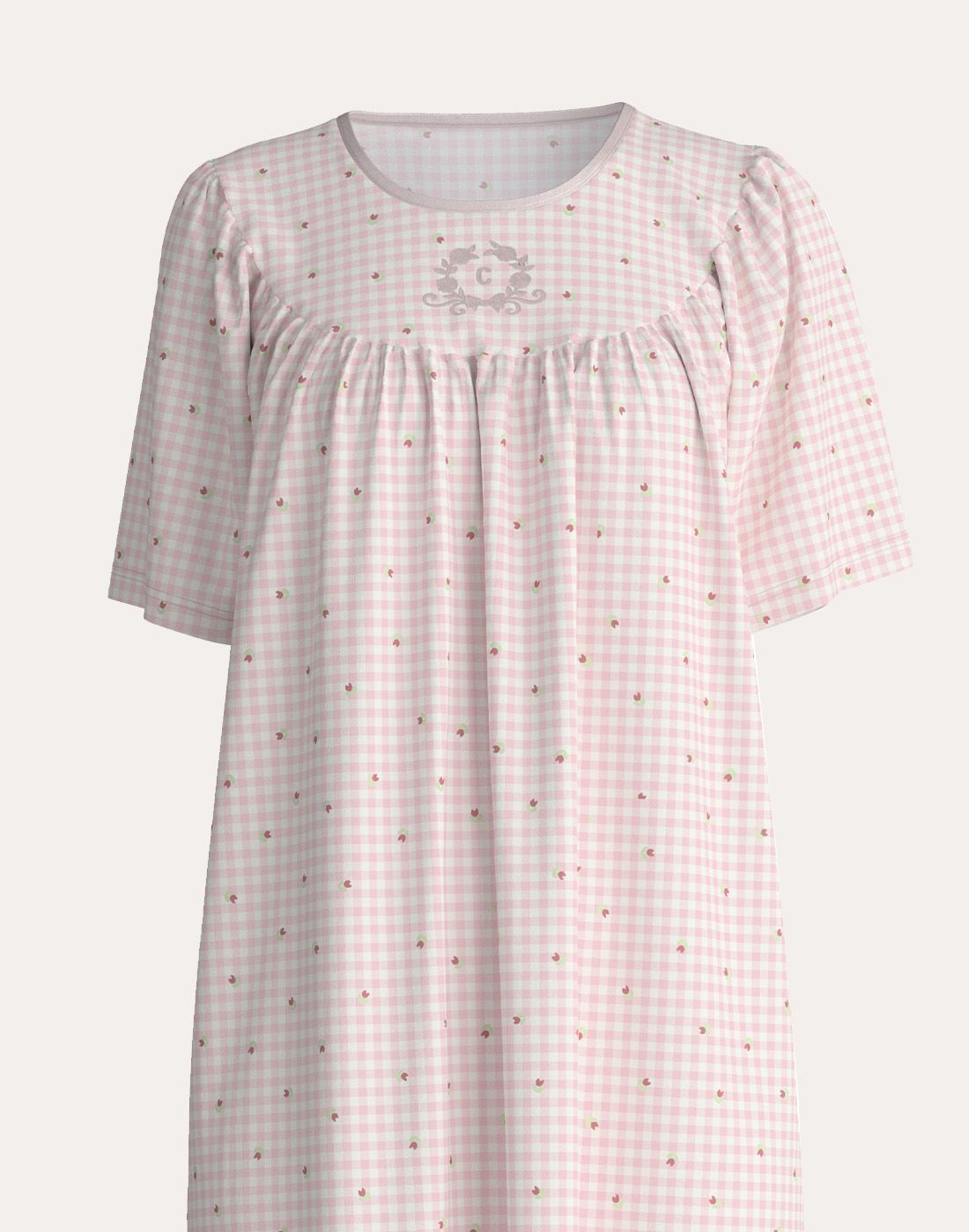 calida soft cotton nattkjole mauve rose