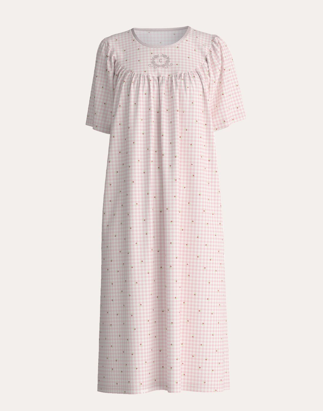 calida soft cotton nattkjole mauve rose