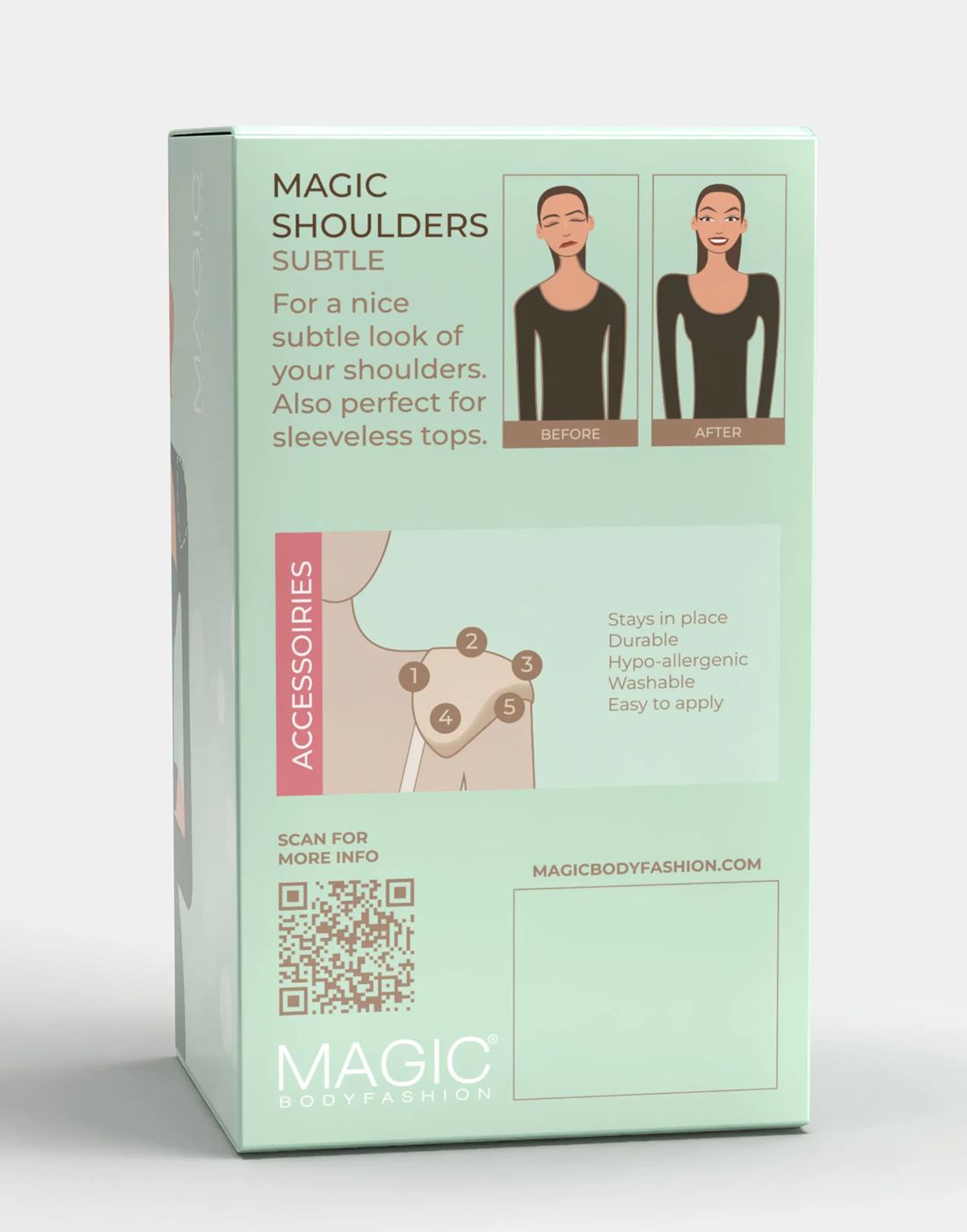 magic bodyfashion skulderputer beige