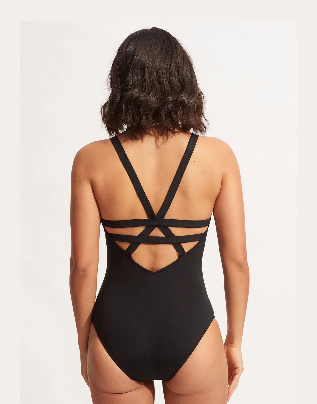seafolly collective badedrakt svart