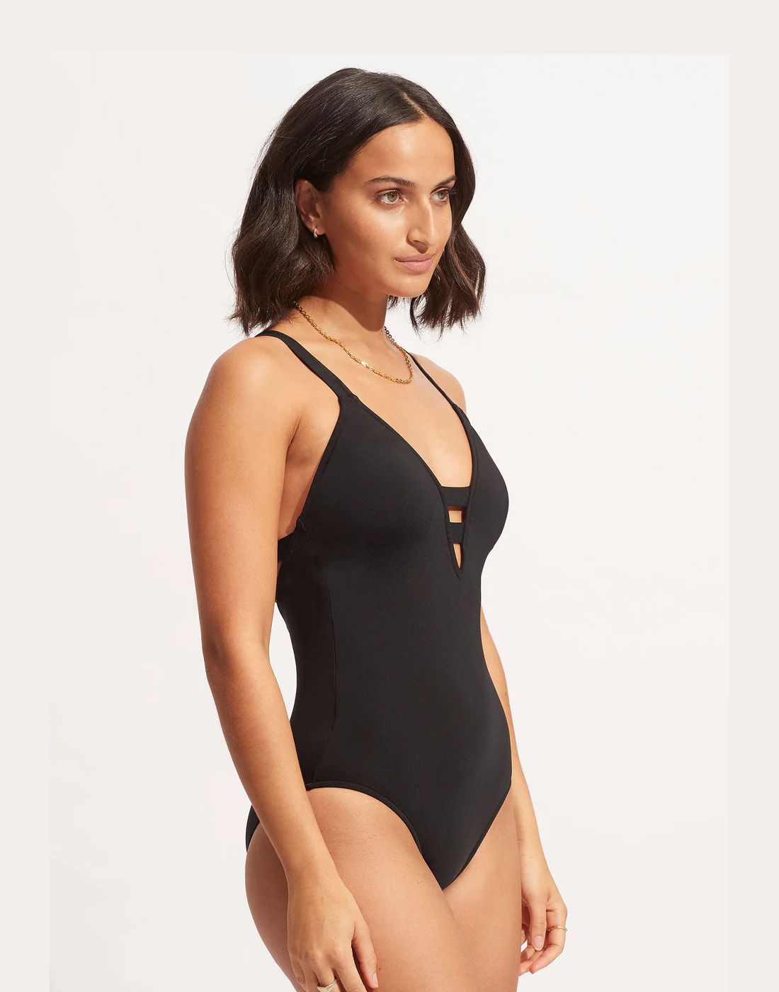 seafolly collective badedrakt svart