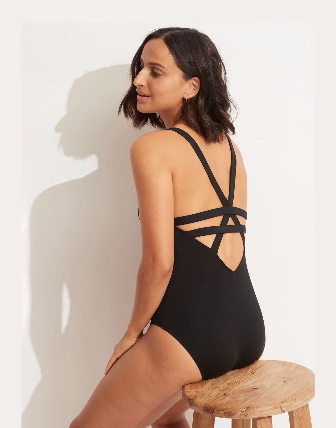 seafolly collective badedrakt svart
