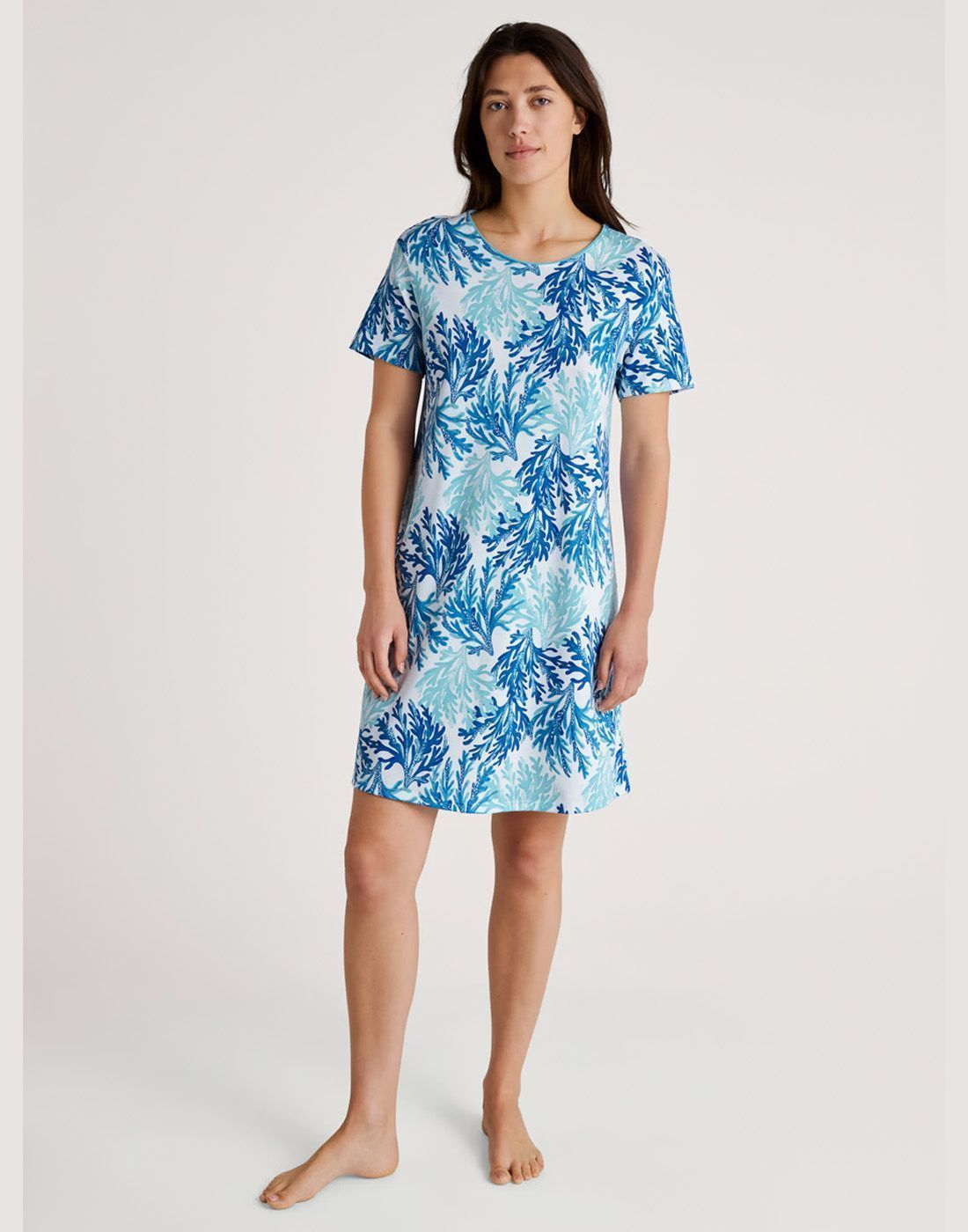 Calida nattkjole 34157 566-ice green front Calida nattkjole 34157 566-ice green