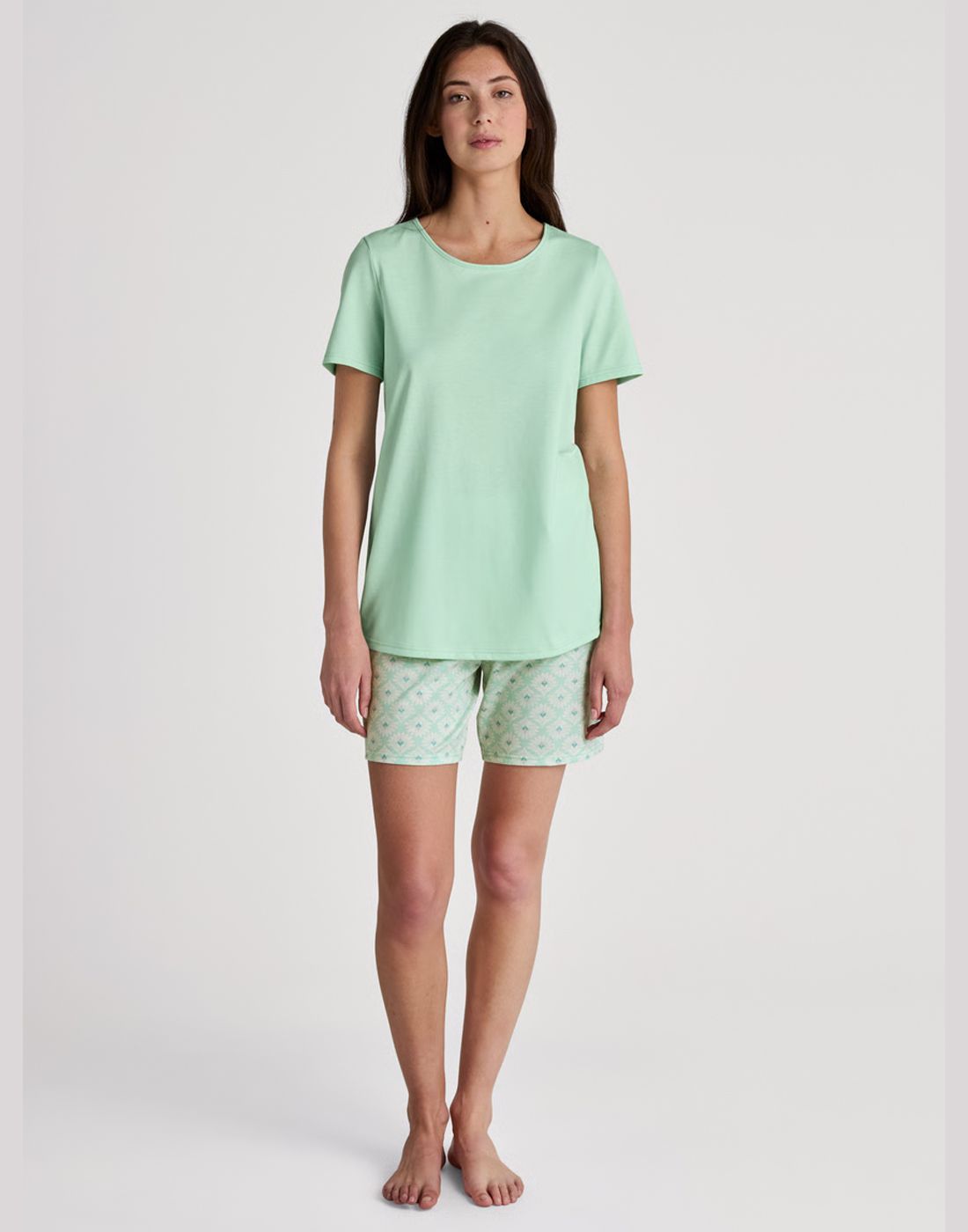 Calida pysjamas 46254 603-soft green front Calida pysjamas 46254 603-soft green