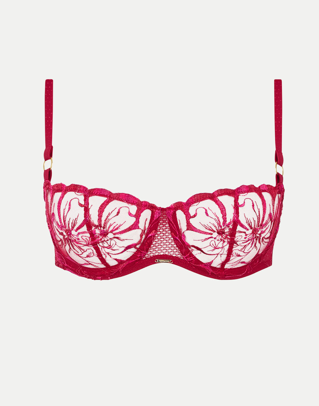 Chantelle fleurs balconette bh pomme d'amour