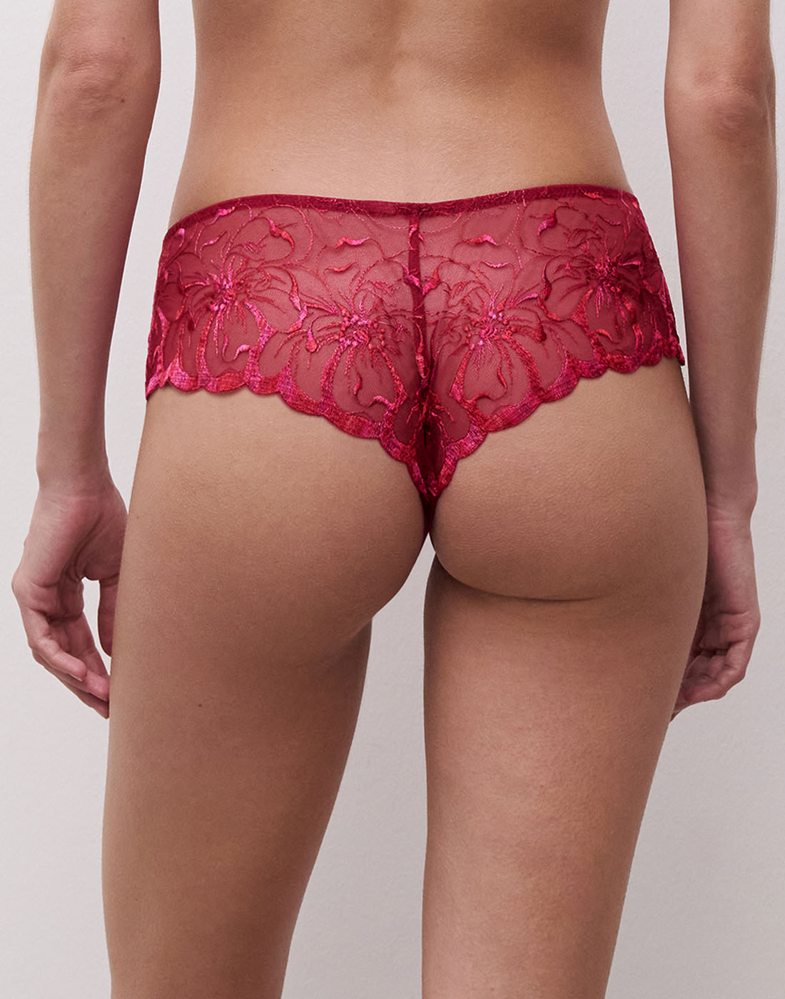 Chantelle fleurs shorty pomme d'amour