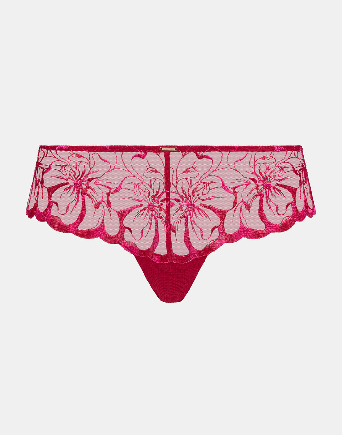 Chantelle fleurs shorty pomme d'amour