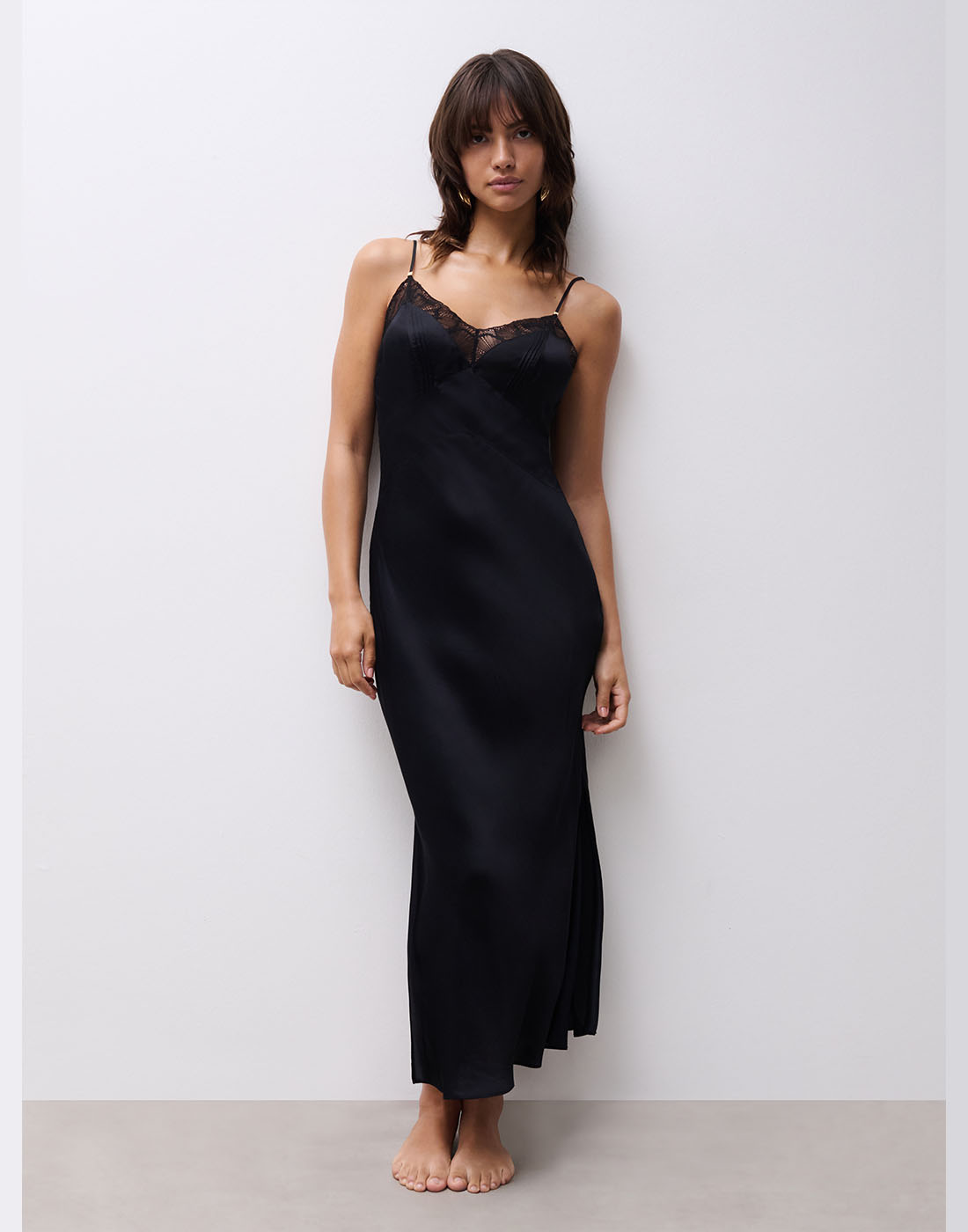 Chantelle muse lang nattkjole black