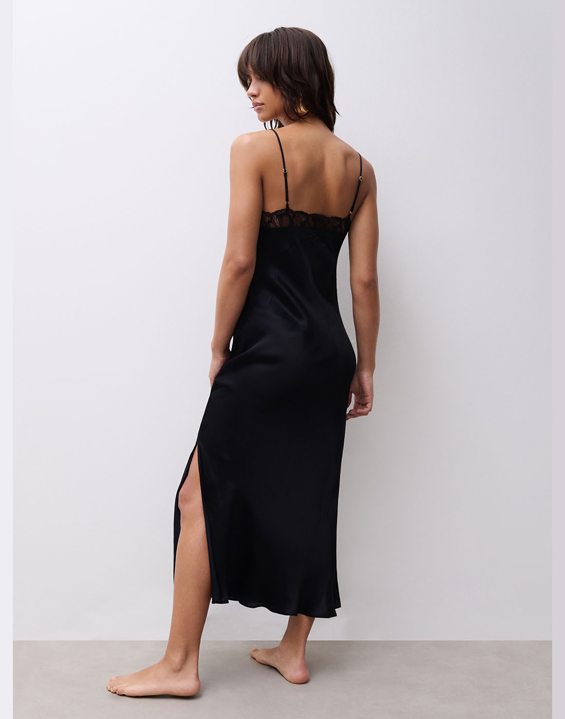 Chantelle muse lang nattkjole black