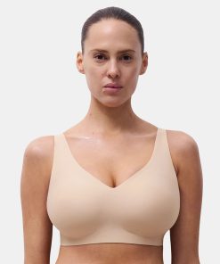 Chantelle soft stretch power plunge bh golden beige