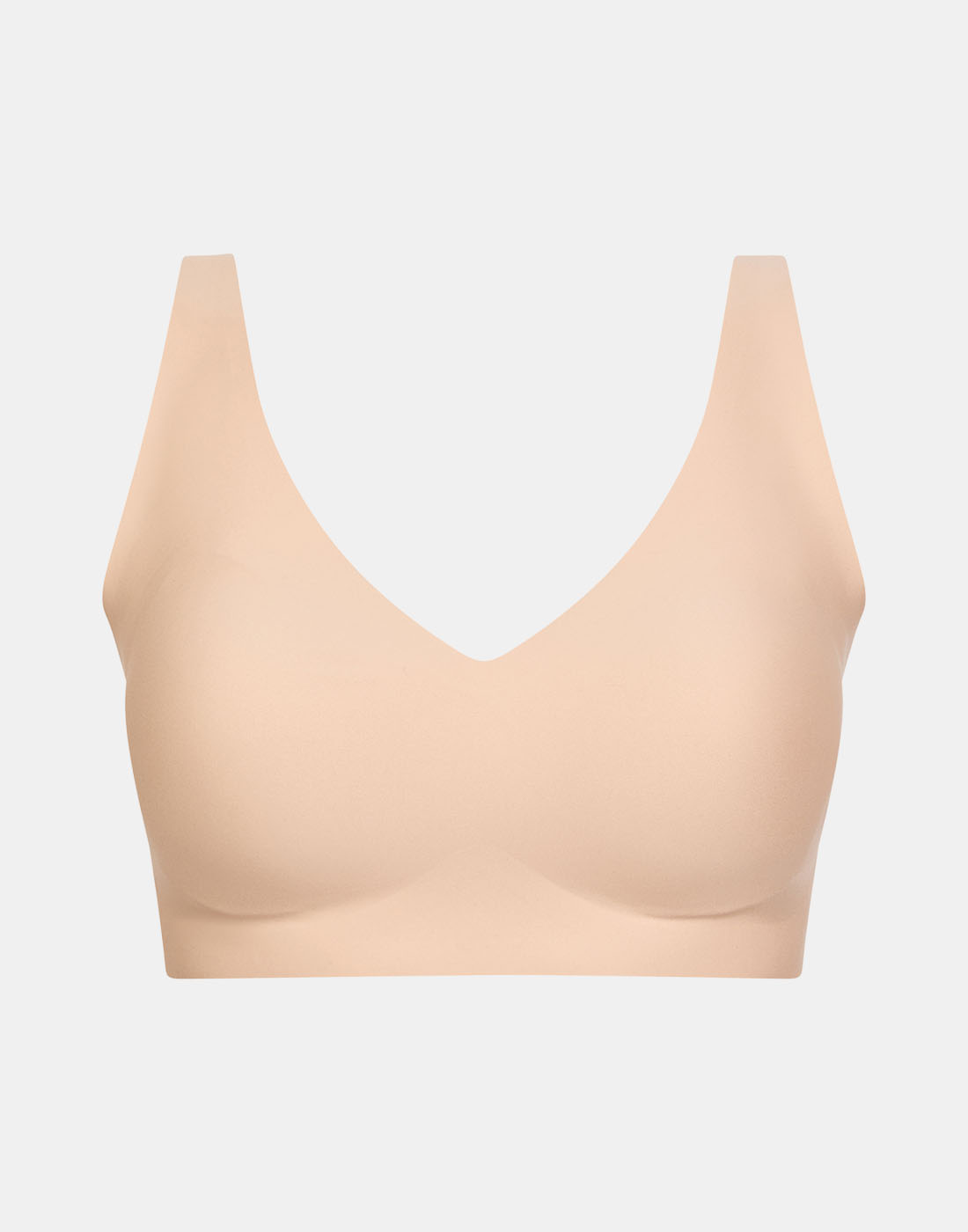 Chantelle soft stretch power plunge bh golden beige