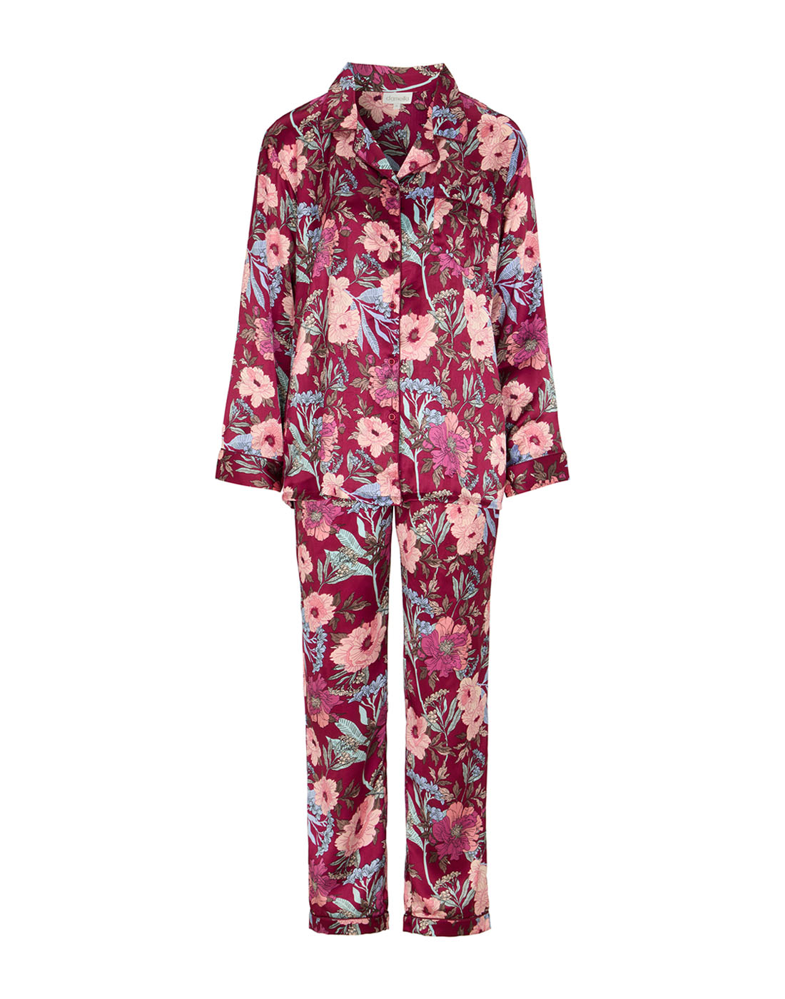 Damella pyjamas wine red