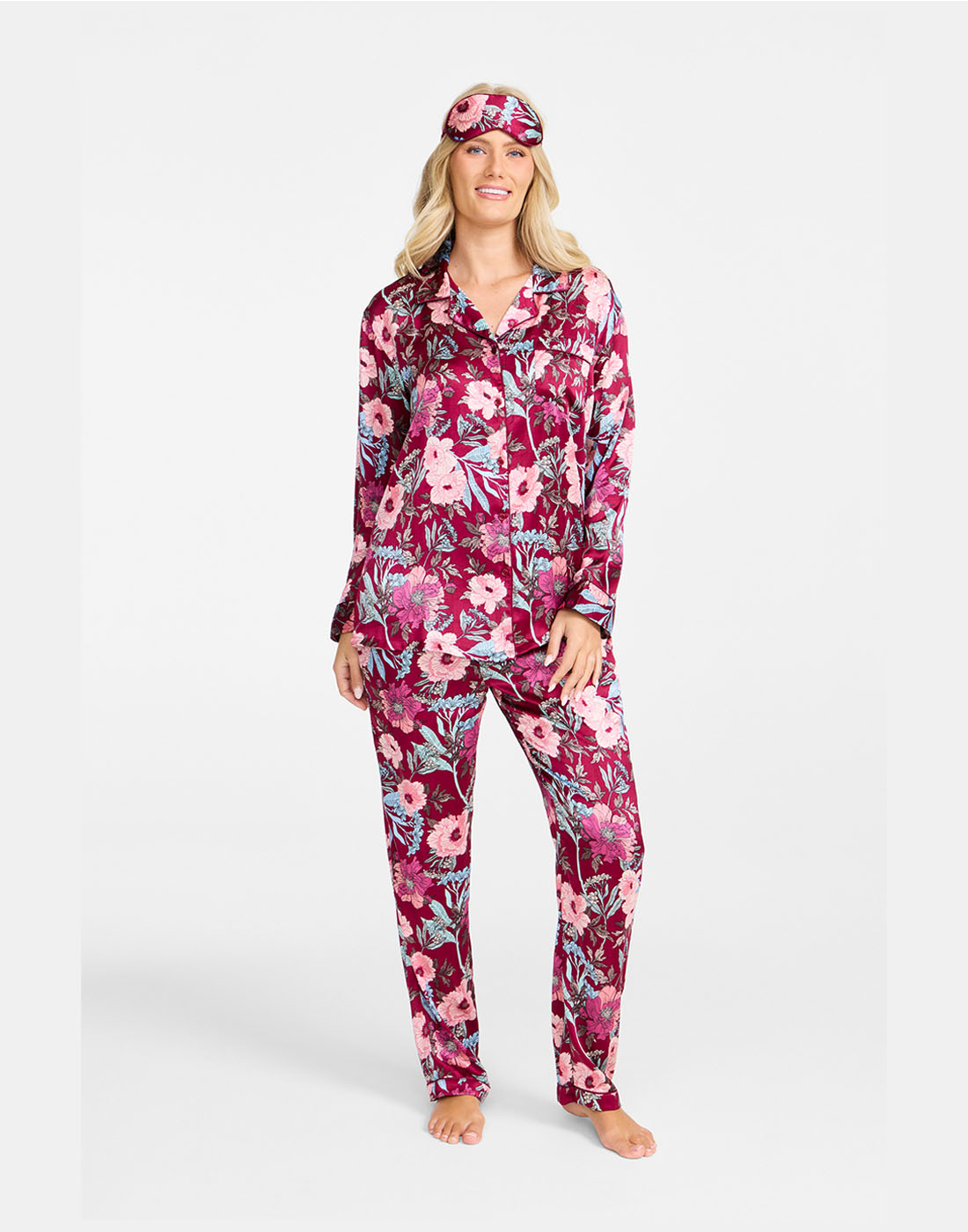 Damella pyjamas wine red