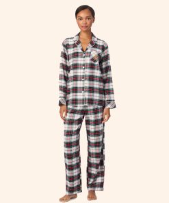ralph lauren pysjamas cream plaid ruter