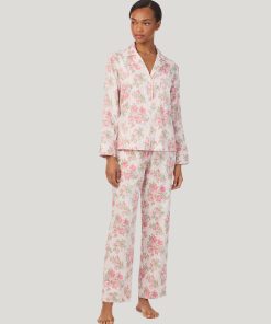 N92441 ralph lauren pysjamas rosa blå mønster