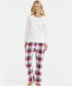 damella pysjamas flanell røde ruter