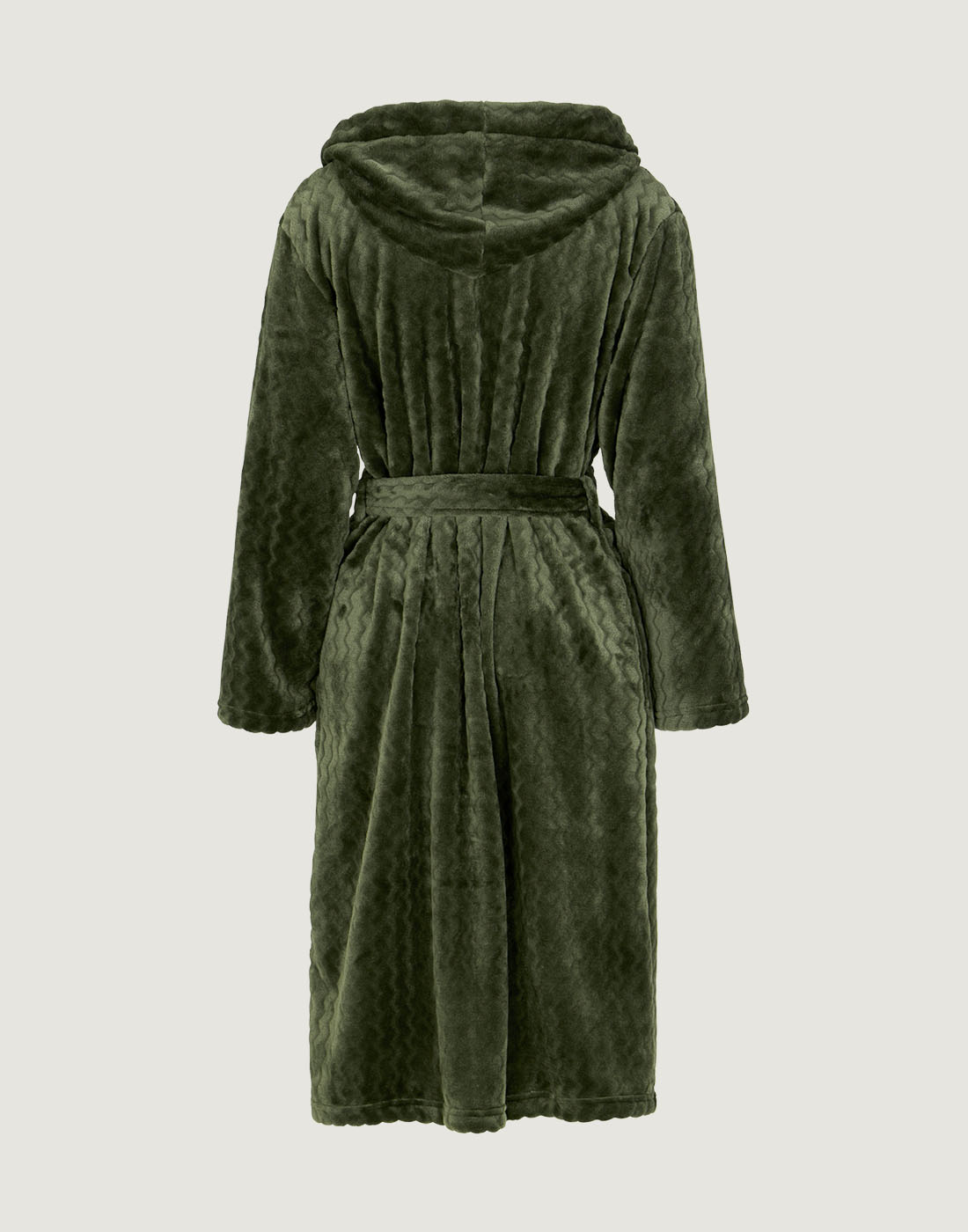 Damella morgenkåpe dark olive