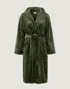 Damella morgenkåpe dark olive