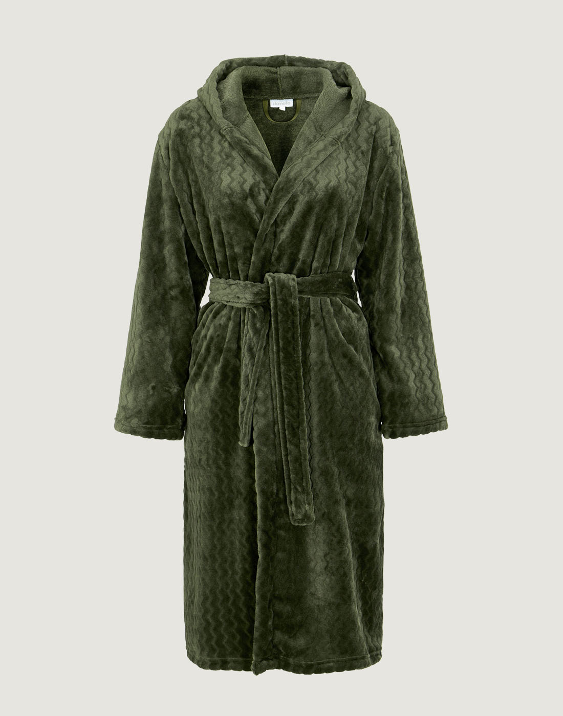 Damella morgenkåpe dark olive