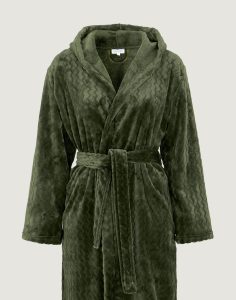 Damella morgenkåpe dark olive