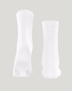 falke cotton family sokk hvit