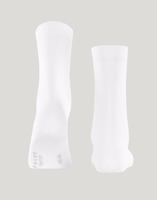 falke cotton family sokk hvit